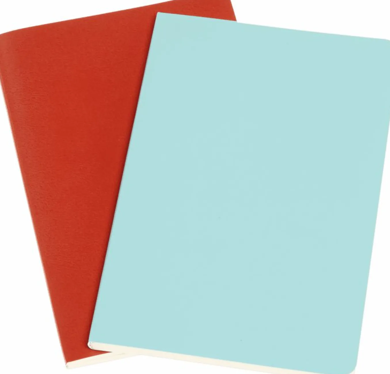 Volant Journals Set of 2 Coral Orange And Aquamarine Blue