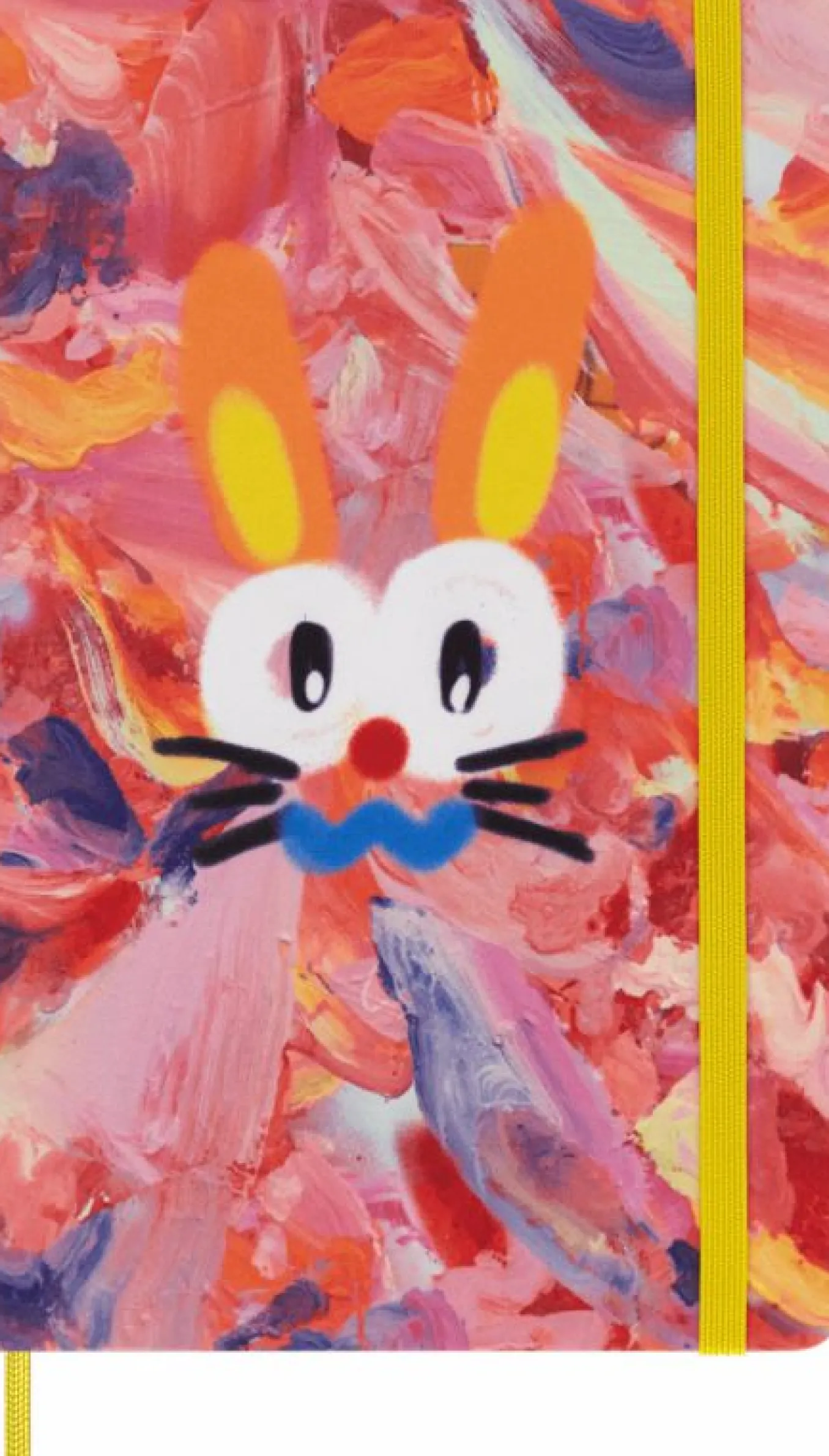 Year of the Rabbit Notebook by Angel Chen Large, Fabric Hard Cover, Ruled Multi-color