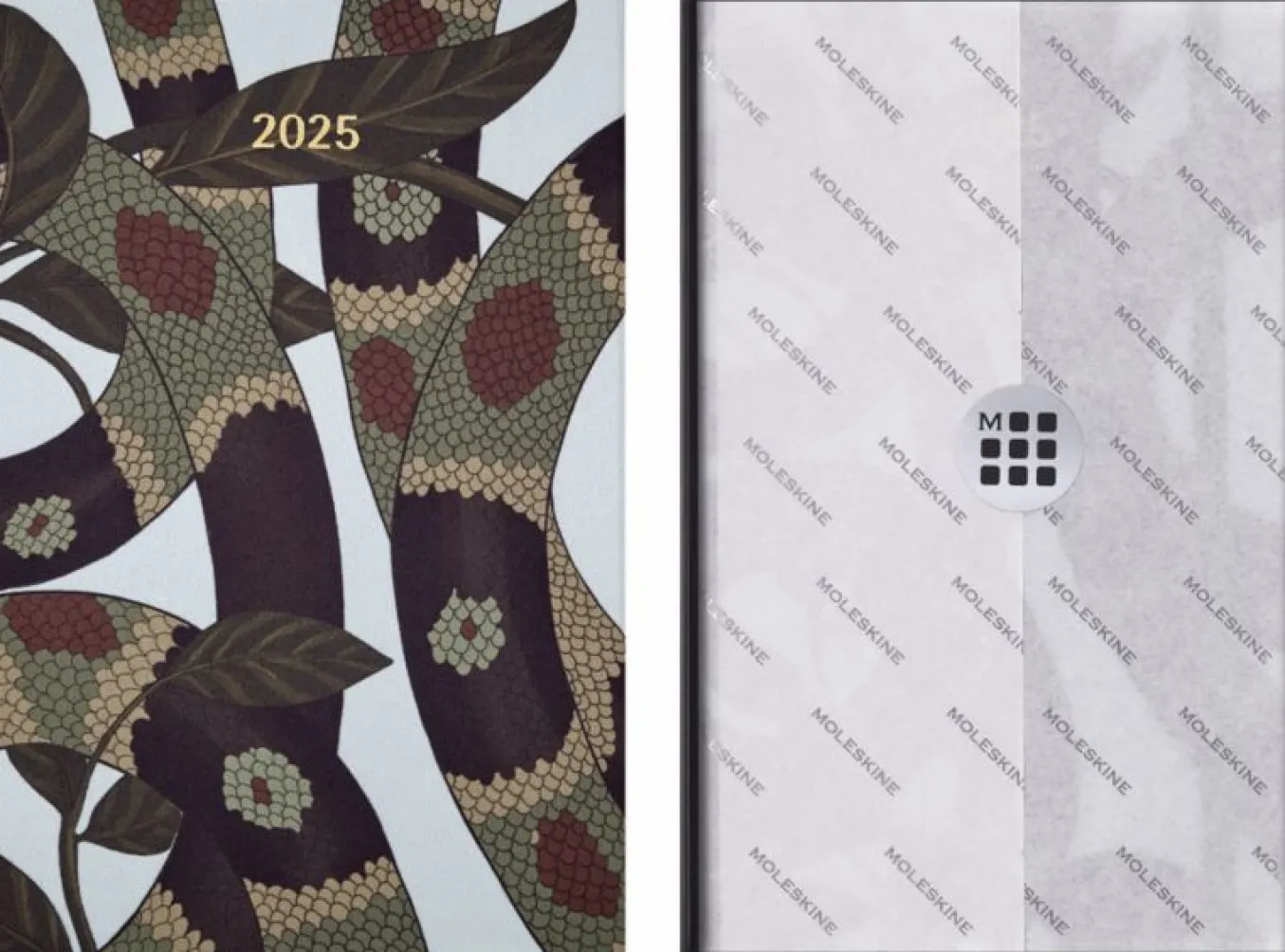 Year of the Snake Gift Set Notebook and 12-Month Planner with Gift Box Multi-color