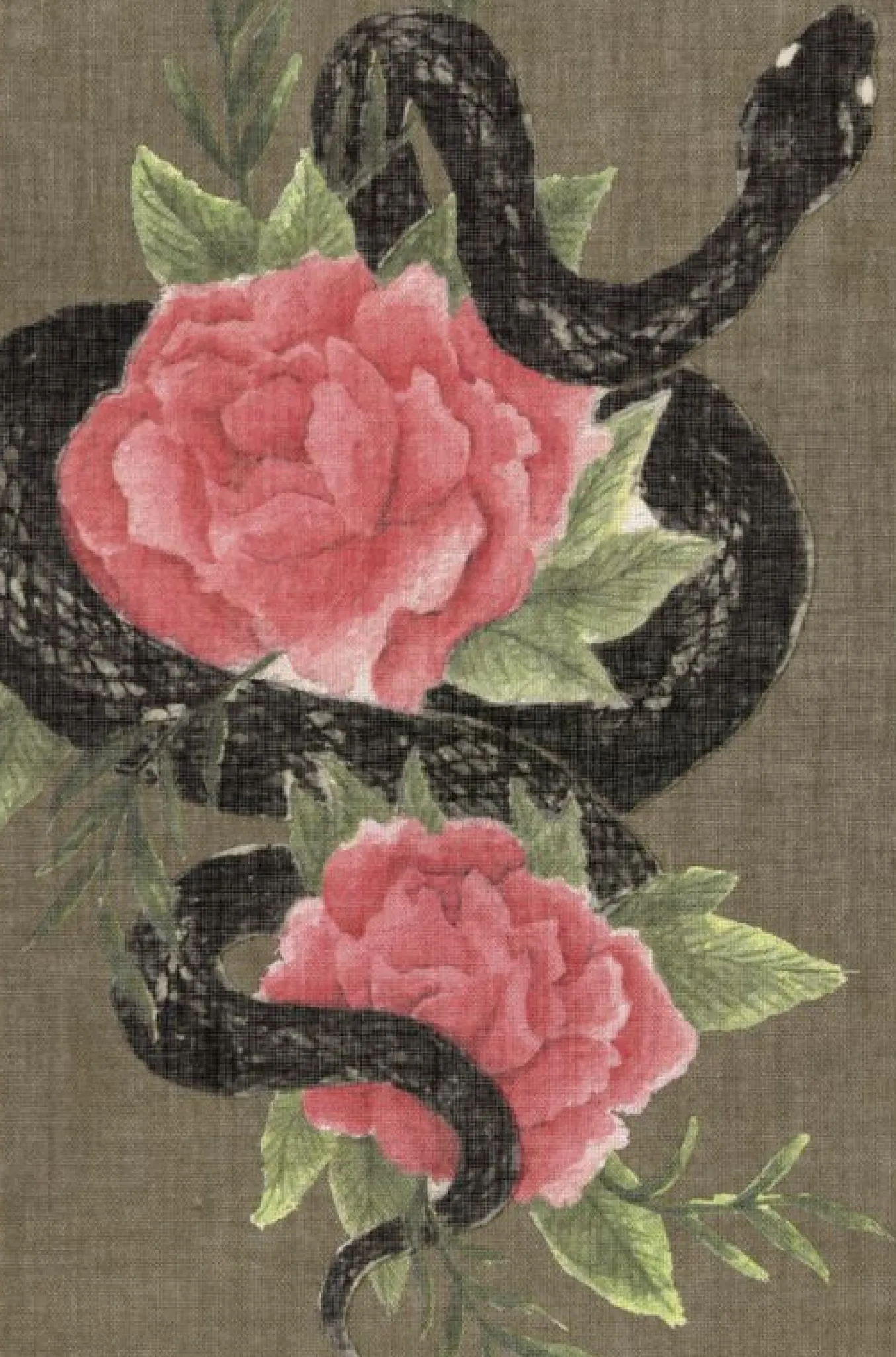 Year of the Snake Notebook Large, Ruled, Hard Cover & Gift Box - Flowers Multi-color